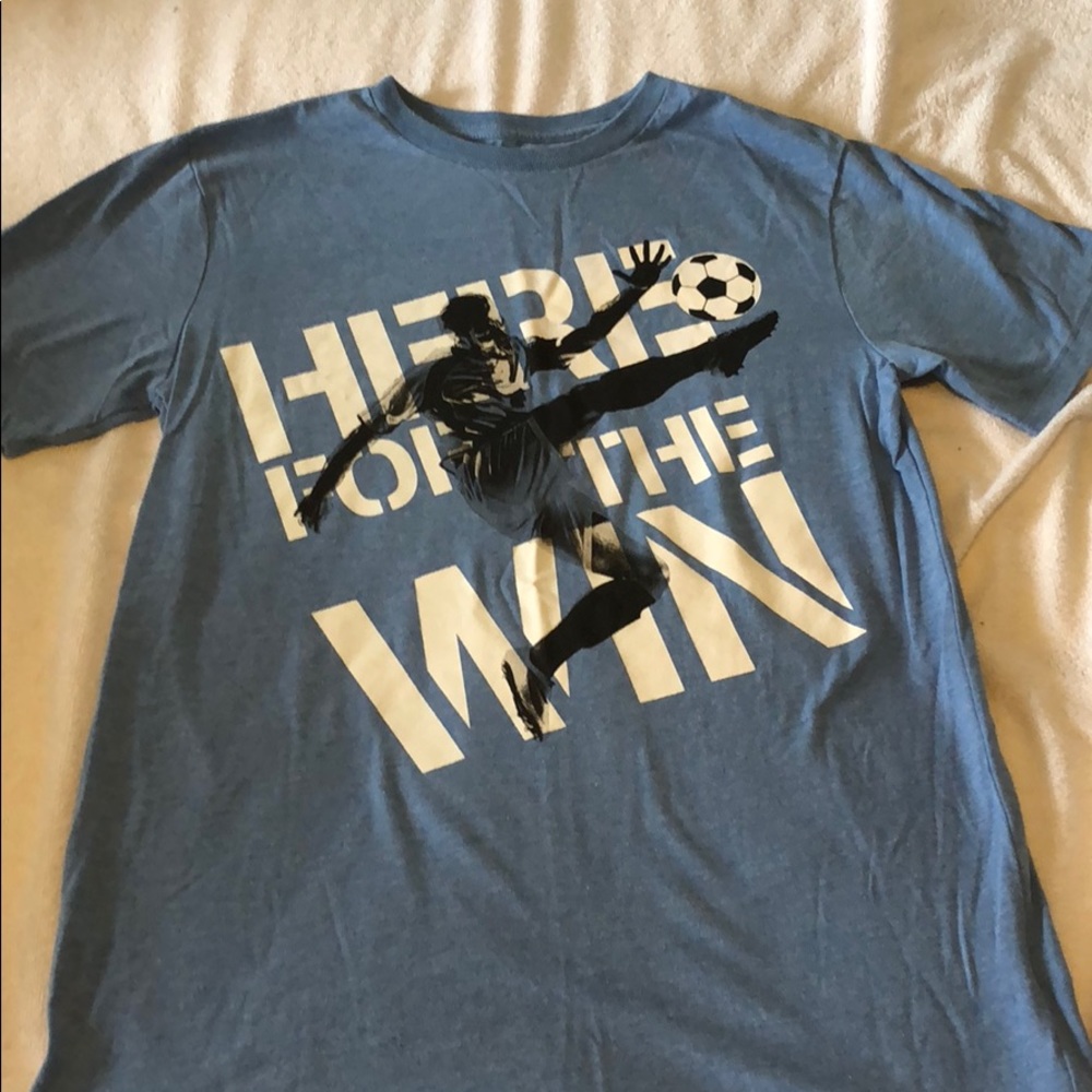 NWOT boys XL T shirt with Soccer design